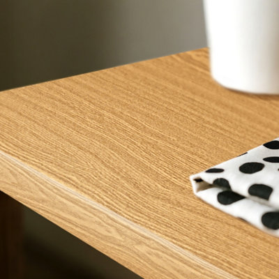 Self-Adhesive Wood Grain Effect Wardeobes and Cabinets Refreshing Wallpaper Roll