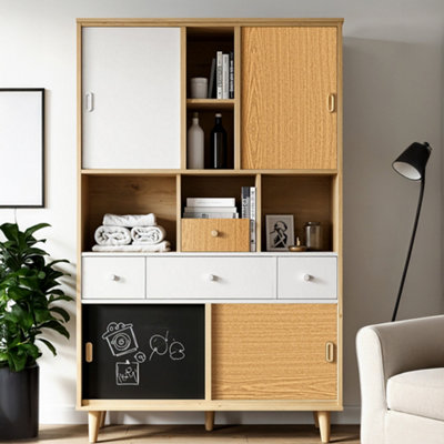 Self-Adhesive Wood Grain Effect Wardeobes and Cabinets Refreshing Wallpaper Roll