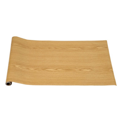 Self-Adhesive Wood Grain Effect Wardeobes and Cabinets Refreshing Wallpaper Roll