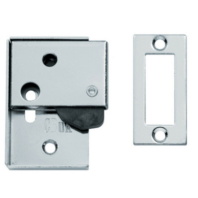 Self Closing Door Latch Strike Plate Included 63 x 69mm Polished Chrome