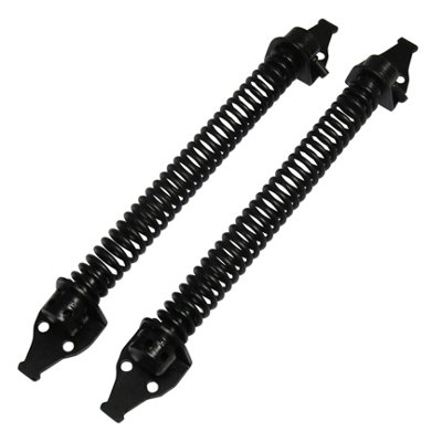Self Closing Gate Springs X2 10" Black (Heavy Duty Fence Door Closer)