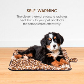 Self Heating Dog Cat Pet Bed Mat Thermal Heated Pad Washable Kitten Cosy Sleep