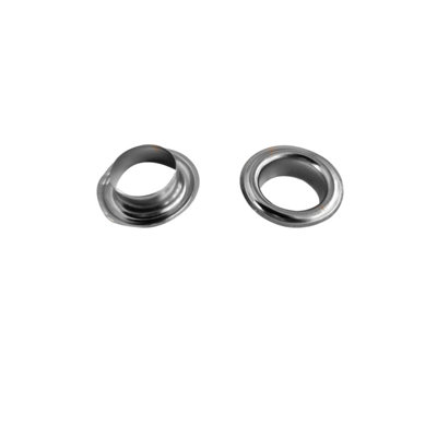 Self-Piercing 10mm Eyelets for Semi-Automatic Eyelet Machine, Silver - Pack of 500