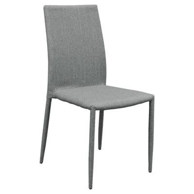 Selina Stacking Dining Chairs Grey x12 In Grey - INCLUDES FREE DELIVERY