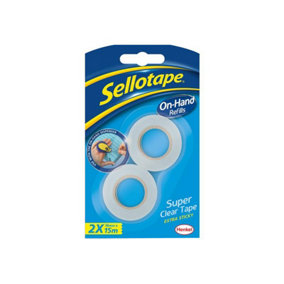 Sellotape 1740339 Sellotape On-Hand Refill 18mm x 15m Clear (Pack 2) SLT1740339