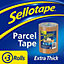 Sellotape Brown High-Strength Packaging Tape for Professional&Office Use, 3Rolls