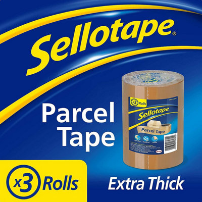 Sellotape Brown High-Strength Packaging Tape for Professional & Office Use