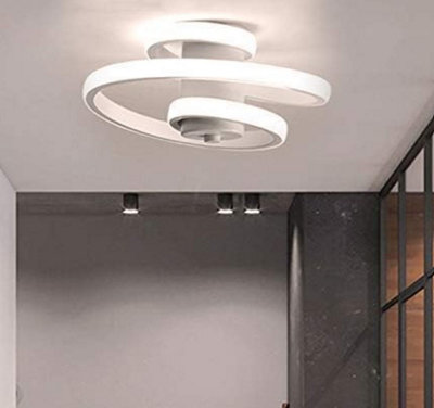 Semi Flush LED Ceiling Light Ceiling Lamp Light Fixtures 18W White