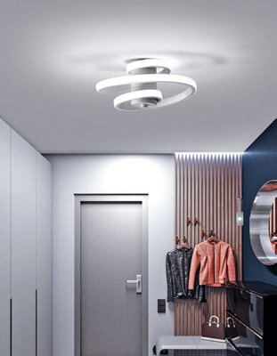 Semi Flush LED Ceiling Light Ceiling Lamp Light Fixtures 18W White