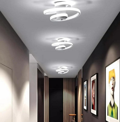 Semi Flush LED Ceiling Light Ceiling Lamp Light Fixtures 18W White