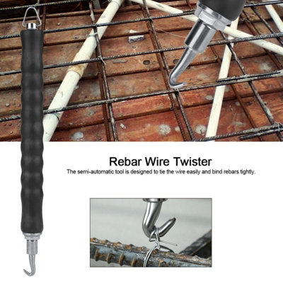 Semiautomatic Retractable Rebar Wire Hook for Reinforcement Tying at ...