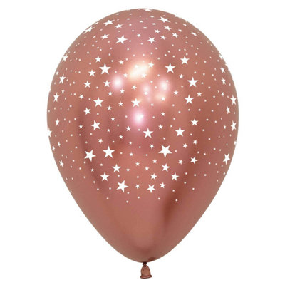 Sempertex Amscan Latex Stars Balloons (Pack of 50) Multicoloured (5in)