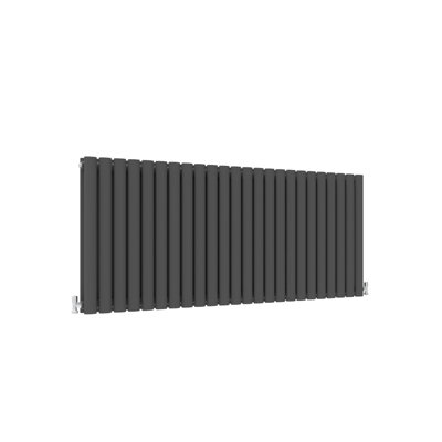 SENA Dura Anthracite Double Oval Column 600mm x 1416mm Radiator