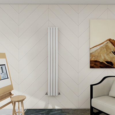 SENA Dura White Single Oval Column 1600mm x 236mm Radiator