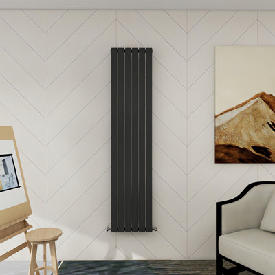 SENA Ruva Anthracite Double Flat Panel 1800mm x 408mm Radiator
