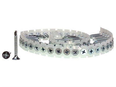Senco 35Q25MC-5 DuraSpin Collated Screws Drywall to Heavy Steel 3.5 x 25mm (Pack 1000) SEN35Q25MC