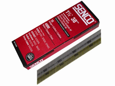 Senco DA17EAB Chisel Smooth Brad Nails Galvanised 15G x 38mm (Pack 4000) SENDA17EAB