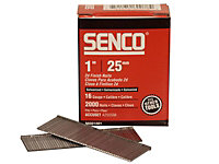 Senco - Straight Brad Nails Galvanised 16G x 25mm (Pack 2000)