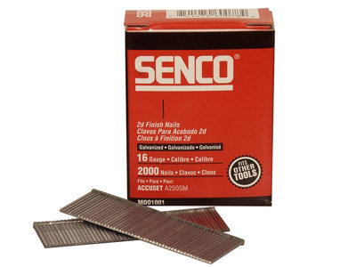Senco - Straight Brad Nails Galvanised 16G x 45mm (Pack 2000)