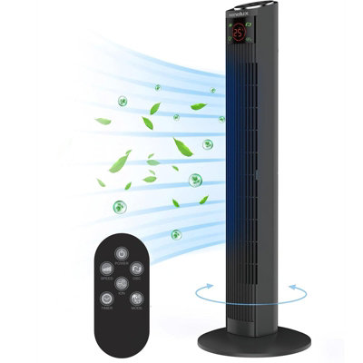 Senelux 36 Inch Tower Fan With Remote Control | DIY at B&Q 