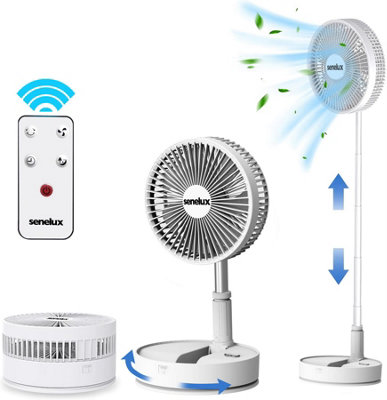 Senelux Portable, Oscillating Fan w/Remote Control Price Comparisons | Compare The Build