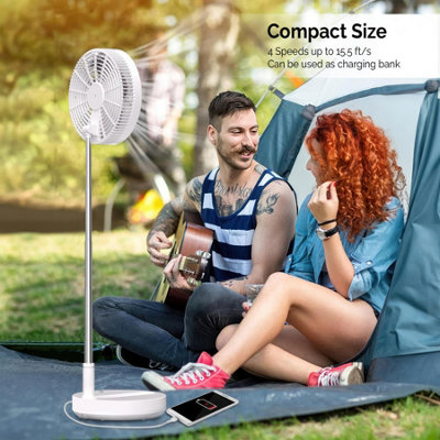 Portable oscillating clearance fan