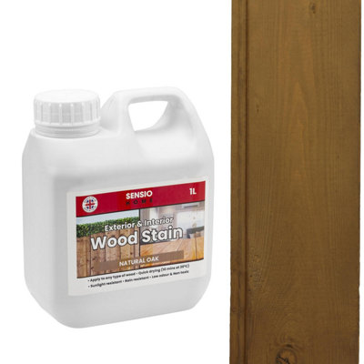 Sensio Home Water Based Natural Oak Wood Stain - 1L