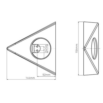 Sensio SE11095T0 Horizon TrioTone Colour Selectable Under Cabinet Ligh Single Stainless Steel Cool Natural Warm White