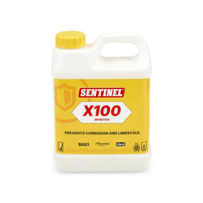 Sentinel X100 1L Central Heating Inhibitor Kit with Chem Fill Dosing ...