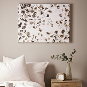 Sepia Nature Trail Printed Canvas Floral Wall Art
