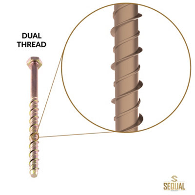 SEQUAL Zeus Bolts, Hex Head Concrete Bolts, Self Tapping Fixing Bolts ...