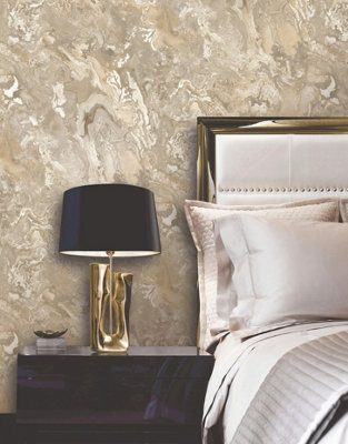 Serafina Marble Beige Wallpaper