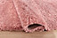 Serdim Rugs Plain Living Room Shaggy Area Rugs Baby Pink 160x230 cm