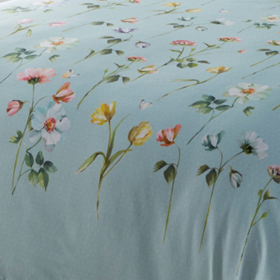 Serenity 200 Thread Count Pure Cotton Duck Egg Duvet Cover Set