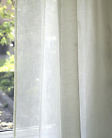 Serenity Ivory Voile Panel (Linen & Recycled Mix)