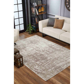 Serenity Modern Abstract Lines Contemporary Area Rugs Stone 160x230 cm