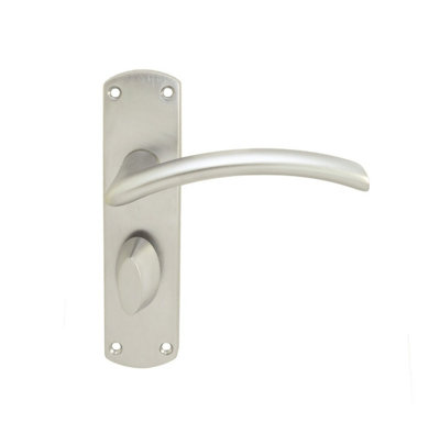 Serozzetta Satin Chrome Serozzetta Tres Lever on WC Backplate (SZC033SC)