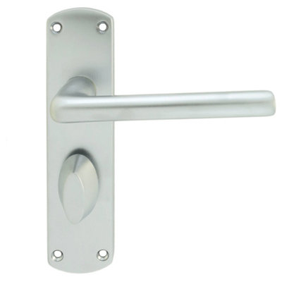 Serozzetta Satin Chrome Serozzetta Uno Lever on WC Backplate (SZC013SC)