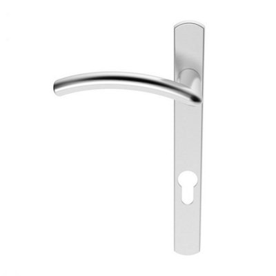 Serozzetta Satin Chrome Serozzetta Verde Lever on Narrow Plate (L/H) (SZS03NP92SCLH)