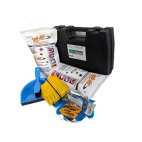SERPRO - 10 Litre Spill-Aid Spillkit in Hard Carry Case for all Chemicals, Herbicides, Bases, Alkalines