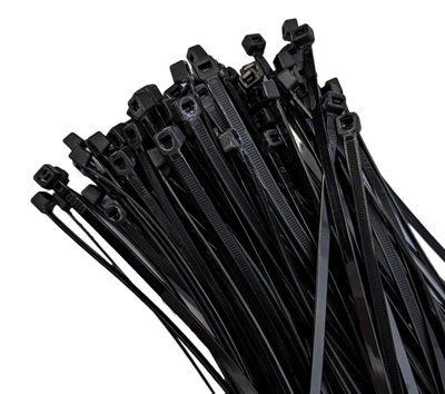 SERPRO - 100 Cable Ties  300mm x 4.8mm  Zip Ties Nylon Wrap Tie. Organizing Cables and Wires