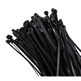 SERPRO - 100 Cable Ties  300mm x 4.8mm  Zip Ties Nylon Wrap Tie. Organizing Cables and Wires