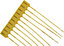 SERPRO - 100 X Yellow Security Tags Numbered Pull Ties Secure Anti-Tamper Seals