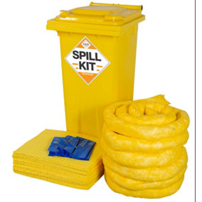 SERPRO -120 Litre Chemical/Universal Mobile Spill Kit: Efficient Cleanup for Industrial Spills, acids, alkalis, caustics