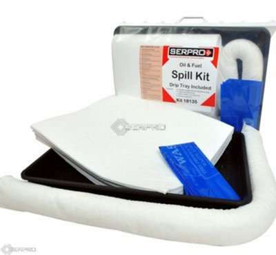 SERPRO - 20 Litre Oil and Fuel Compact Spill Kit with Drip Tray