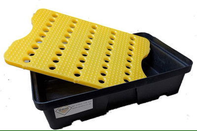 SERPRO - 30Ltr Drum Tray Complete with Removable Grate - 3