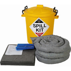 SERPRO - 65 Litre General Purpose/Maintenance Spill Kit in Plastic Drum