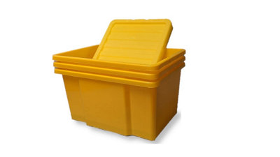SERPRO spill management 35 Litre Yellow Plastic Storage Box with Lid
