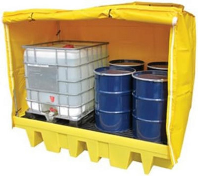 SERPRO Twin IBC Containment Bund with Framed Cover