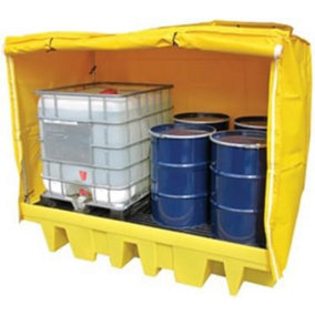SERPRO Twin IBC Containment Bund with Framed Cover